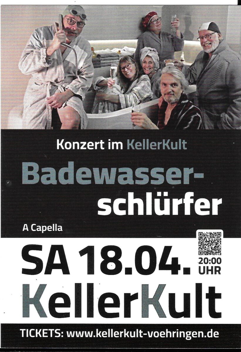 Werbung für Badewasser